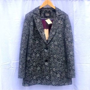 Scotch & Soda women’s patterned black blazer